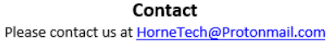 Contact Horne Technologies